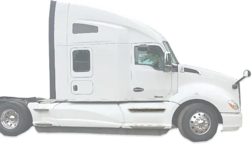 Vista 3 de KOZAK Estribo de aluminio de repuesto para el mercado de accesorios, 1 pieza compatible con Kenworth T680 2012-2021 Plus 2 x 22 limpiaparabrisas