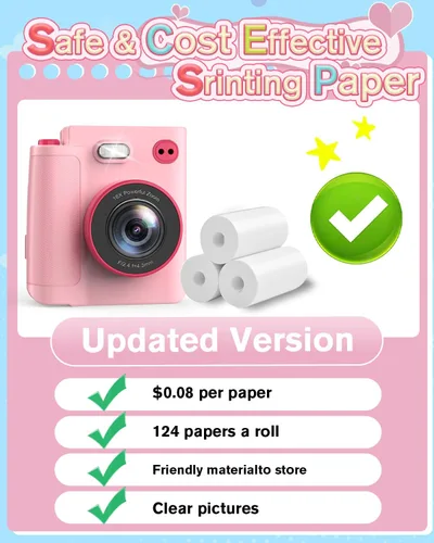 Vista 8 de Juguetes de cámara digital para niños de 3, 4, 5, 6, 7, 8, 9 y 10 años, regalo de Navidad y cumpleaños con cámara digital HD de 1080P, tarjeta SD