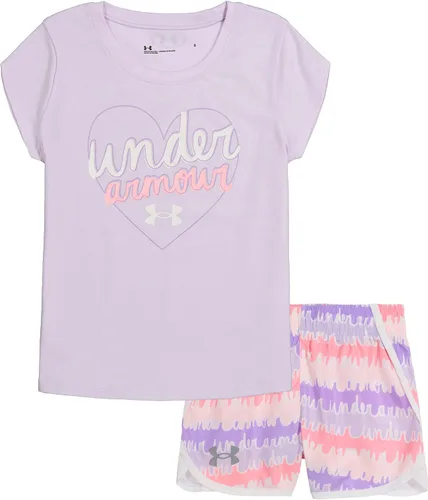 Vista 200 de Under Armour baby-girls Ua Terrazzo Leopard Heart SetShort Set