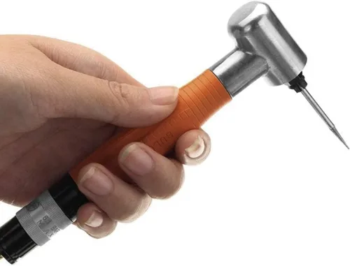 Vista 2 de Amoladora neumática micro ángulo aire 90 grados 0.118 in Die lápiz pulidor herramienta accesorios kit naranja herramientas eléctricas