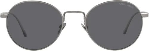 Vista 3 de GIORGIO ARMANI Man Sunglasses Matte Gunmetal Frame, Polar Grey Lenses, 52MM