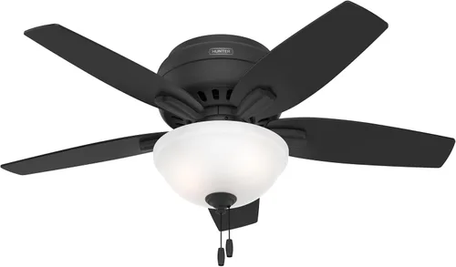 Vista 14 de Hunter Fan Company, 51082 Newsome Ventilador de techo de perfil bajo de níquel cepillado de 42 pulgadas con kit de luz LED y cadena de tracción