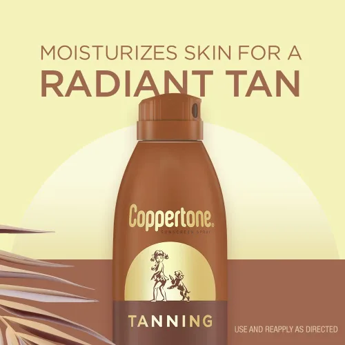 Vista 2 de Coppertone Protector solar de aceite seco bronceador continuo SPF 15 (5.5 onzas) Paquete de 3