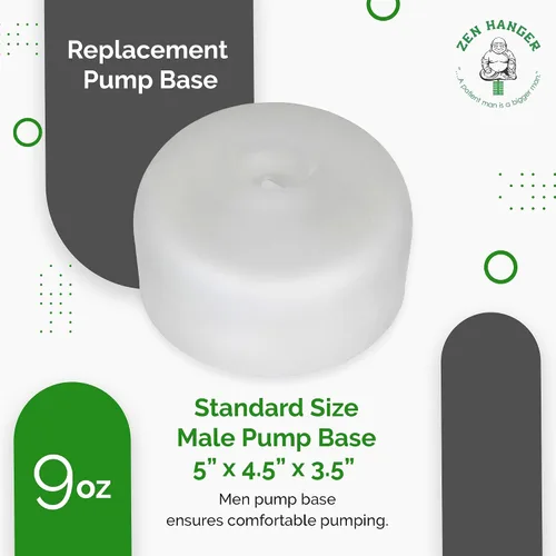 Vista 2 de Zen Hanger Base de bomba de pene (9 onzas) - Parte de bomba de pene de tamaño XL - Funda de bomba de pene súper suave con base personalizada