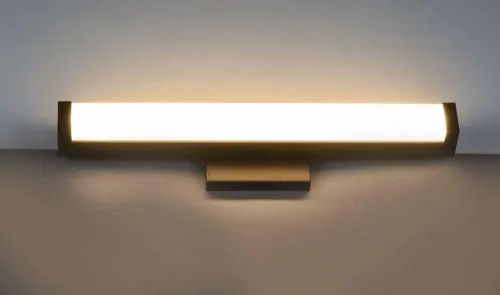 Vista 4 de Maxim Lighting Spec - Lámpara de tocador de baño Acabado de aluminio de níquel satinado Lámpara contemporánea para interiores Ideal para baños