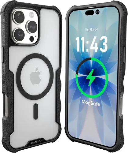 Vista 79 de Smartish Funda para iPhone 12 Pro Max Armor - Gripzilla [resistente + protectora] Funda de agarre delgada y resistente - Black Tie Affair