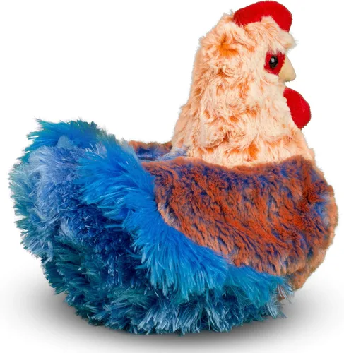 Vista 7 de Gallina de peluche Douglas Henrietta de hilo azul, gallina de peluche