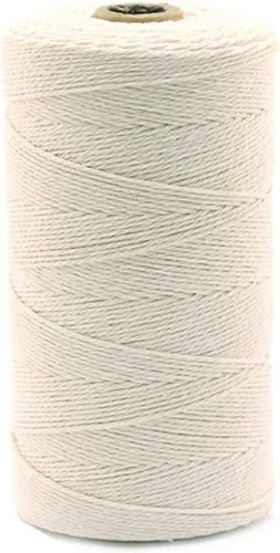 Vista 58 de Cordón de algodón para macramé 3mm x 109 yardas, cuerda de macramé natural color beige, suministros perfectos de algodón para macramé, para hacer