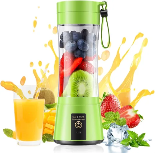 Vista 17 de Cordless Portable Personal Size Blender - Mini Blender Make Smoothies and Shakes, 380Ml BPA Free Travel Cup, Powerful Blending Suit in