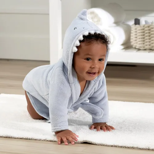 Vista 4 de Gerber Albornoz unisex con capucha de personaje animal para bebé
