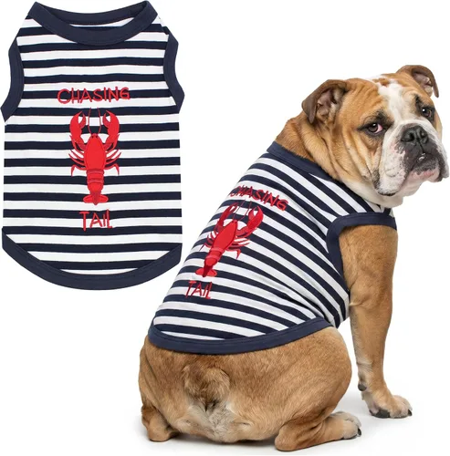 Vista 10 de Parisian Pet Camisa para perro – Camisas 100% algodón para perros pequeños – Chaleco negro sin mangas para cachorros – Ligero y transpirable Mejor