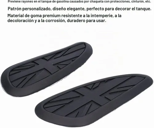 Vista 7 de KIMISS Almohadilla de Rodilla para Tanque de Motocicleta, Protector de Almohadilla Adhesiva para Tanque de Combustible de Goma Repuesto para T100
