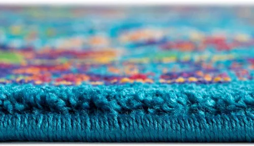 Vista 4 de Unique Loom Calypso Collection - Alfombra rectangular de 2 x 3 pies, color azul marino y verde