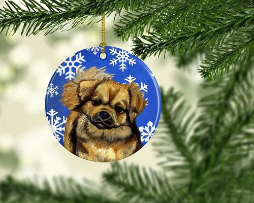 Vista 124 de Caroline's Treasures Cavalier Spaniel - Adorno de cerámica para colgar en el árbol de Navidad, para el hogar, Navidad, fiestas, regalo, 3 pulgadas