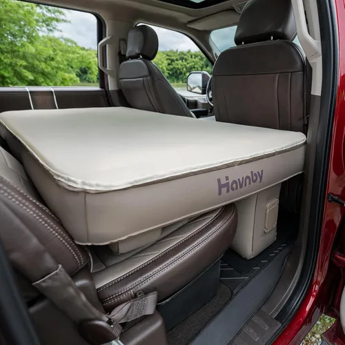Vista 10 de Havnby SnugNest - Colchón inflable para camioneta para cabina trasera Ford