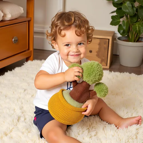 Vista 5 de Ryttir Paquete de 2 almohadas de peluche de flores pequeñas de 11 pulgadas, juguete de peluche de árbol de peluche de aventura, decoración