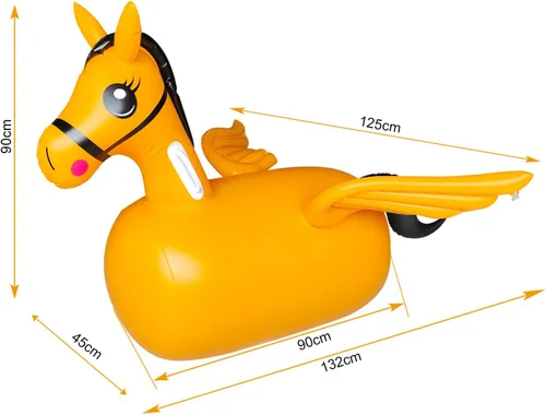Vista 5 de Juguete de caballo inflable para niños, juguete de animales de salto para niños, juguete de salto de caballo favorito de los niños. Perfecto