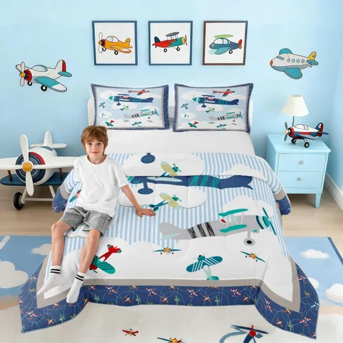 Vista 26 de Lindo Juego de Edredón de Elefante Juego de Ropa de Cama de Animales de Dibujos Animados para Niños Niñas Mujeres Adultos Edredón de Hojas
