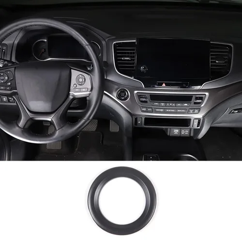Vista 8 de Marco del botón del interruptor de arranque del motor para Honda Pilot 2016-2022/Ridgeline 2017-2023/Passport 2019-2023, material ABS, adhesivo