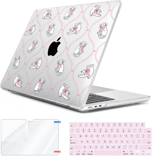 Vista 48 de Compatible con MacBook Air 2026 2025 2024-2022 de 13.6 pulgadas M5 A3449 M4 A3240 M3 A3113 M2 A2681 con Touch ID, carcasa rígida de plástico, hoja