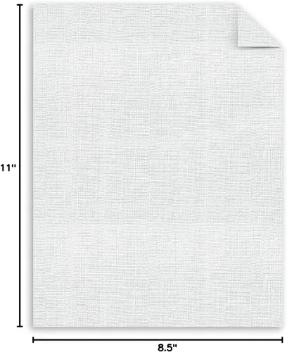 Vista 4 de Southworth Z550CK Papel Cartulina de Negocios 25% Algodón Lino Blanco 65 libras 8-1/2 x 11 100/Caja FSC