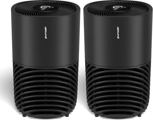 Vista 10 de PuroAir Purificadores de aire inteligentes 130i para alergias de mascotas en el hogar, filtro HEPA + CarbonTech hasta 500 veces más fuerte, limpia