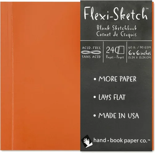 Vista 9 de Arte Mundial flexi-sketch blocs de dibujo Helecho 4 in. x 6 in. Paisaje [Pack de 3]