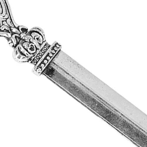 Vista 5 de Abrecartas, cuchillo de hierro fundido de estilo rústico antiguo de lujo con mango de agarre ergonómico para cortar sobres de papel abierto