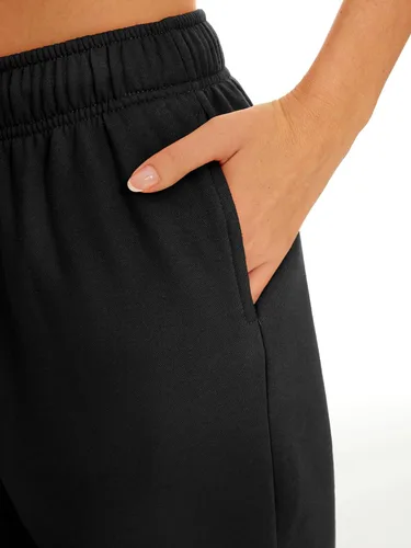 Vista 5 de AUTOMET Pantalones deportivos con forro polar para mujer, pantalones anchos y rectos