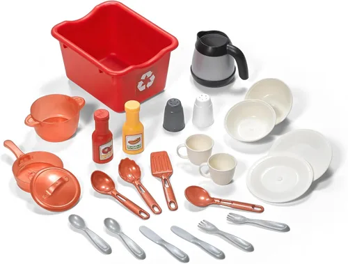 Vista 4 de Step2 Best Chefs - Juego de cocina para niños, cocina para interiores y exteriores, juego interactivo con luces y sonidos, hecho de plástico