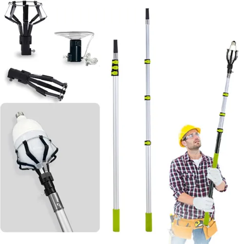 Vista 2 de Extendable Light Bulb Changer Post Up To 3 Metres For Safe Tall Ceiling Bulb Replacement Lacking Ladder Use