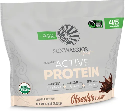 Vista 12 de Sunwarrior - Proteína en polvo a base de plantas orgánica Proteína vegana orgánica en polvo con aminoácidos BCAA más minerales de recuperación