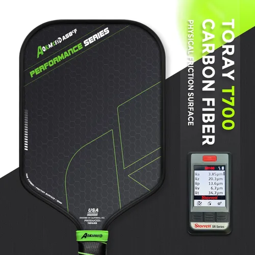 Vista 2 de Sport AKS Performance Series Pickleball Paddle Carbon Fiber Paddles Set with Toray T700 Friction Surface, 16mm Powerful Polymer Core, Good Control &