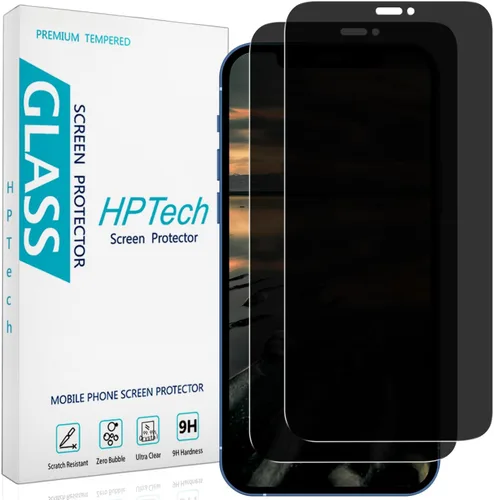 Vista 10 de (2 unidades) Protector de pantalla de privacidad para iPhone 12 Mini de 5.4 pulgadas, vidrio templado antiespía, antiarañazos, sin burbujas