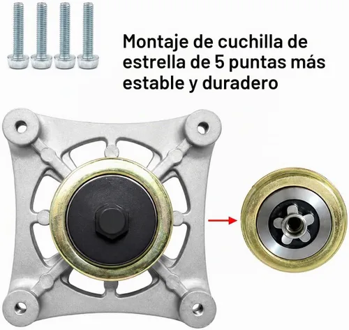 Vista 3 de Compatible con Husqvarna OEM - Conjunto de husillo de repuesto compatible con Ariens21546238, 21546299, 587819701. Compatible con modelos AYP de 42