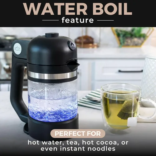 Vista 14 de VINCI Micro Café - Cafetera de vidrio de una sola porción más pequeña, compatible con K-Cups, cápsulas y café molido, infusión de flujo cerrado