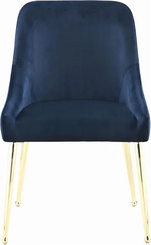 Vista 5 de Coaster Home Furnishings - Mayette - Sillas laterales tapizadas de metal - Sillas de comedor sin brazos de terciopelo con patas metálicas cónicas