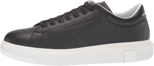 Vista 8 de AX ARMANI EXCHANGE Zapatillas de cuero con suela gruesa para hombre
