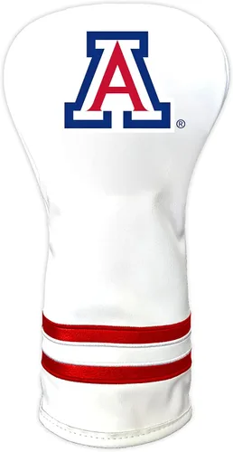 Vista 24 de Team Golf NCAA Blanco Vintage Cubierta para Cabeza de Conductor de Golf, Diseño Ajustado, Diseño Retro