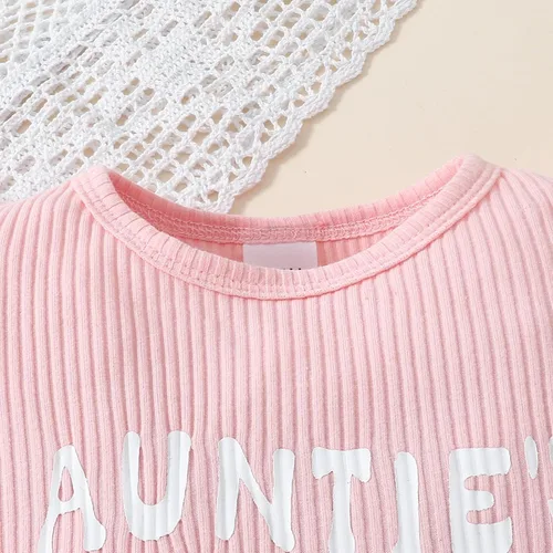 Vista 74 de Sejardin Ropa de verano para bebé y niña, recién nacida, manga corta, con letras, mameluco elástico con diadema
