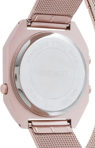 Vista 4 de Nine West Reloj de vestir de cuarzo para mujer con correa de acero inoxidable
