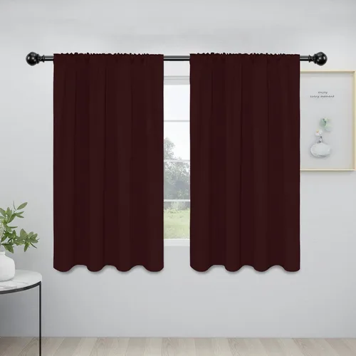 Vista 21 de Easy-Going - Cortinas opacas con bolsillo para varilla para dormitorio, cortinas de ventana para oscurecer la habitación para sala de estar