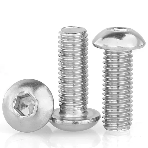 Vista 24 de Tornillo de Cabeza de Botón M3-0.5x12mm con Enchufe de Casquillo, Tornillos M3 de 12mm Métricas, Tornillos Allen Hexagonales, Acero Inoxidable