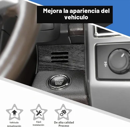 Vista 6 de Voodonala para Ford F-150 2015-2020 Cubierta de Panel de Consola Central Compatible con Ford F150 2015-2020 (ABS, Madera Negra, 4 Piezas/Set)