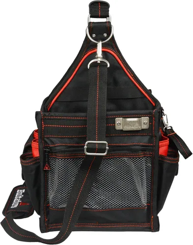 Vista 10 de Hultafors Work Gear HT5582 - Portaherramientas eléctrica/de mantenimiento, 23 bolsillos, bolsa de herramientas de poliéster balístico resistente