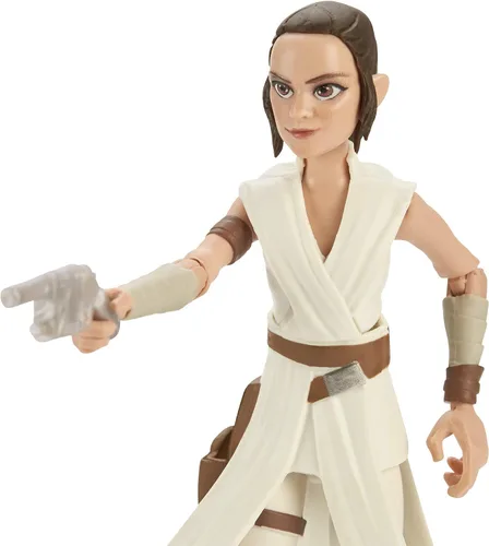 Vista 5 de STAR WARS Galaxy of Adventures The Rise of Skywalker Rey Figura de acción de 5 pies con divertido movimiento de acción de sable de luz