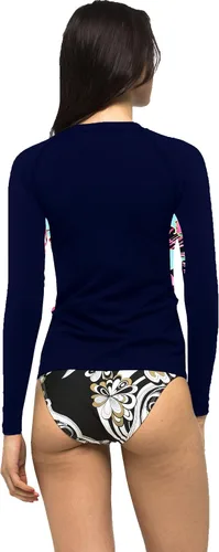 Vista 2 de Private Island Camiseta de entrenamiento de manga larga para mujer con protección UPF 50+ (RGT)