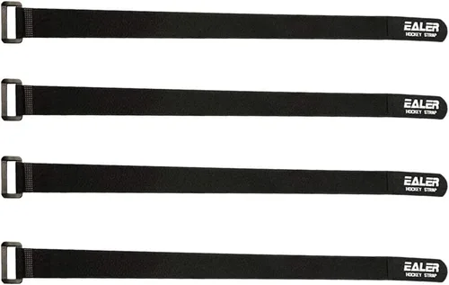Vista 2 de EALER Espinilleras de hockey resistentes para un uso fácil (negro)