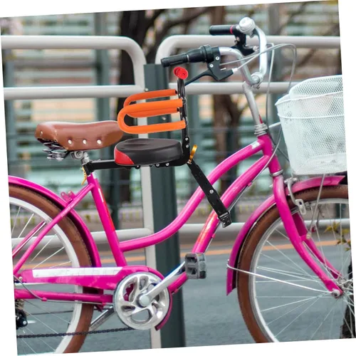 Vista 7 de KICHOUSE Asiento de bicicleta de sillín para niños y niñas, asiento de bicicleta cómodo, seguro, fácil de instalar, crece
