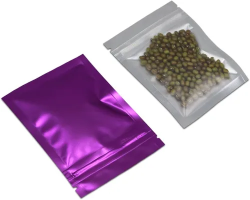 Vista 19 de PABCK: Paquete de 100 bolsas transparentes reutilizables con cierre hermético para almacenar alimentos, Negro